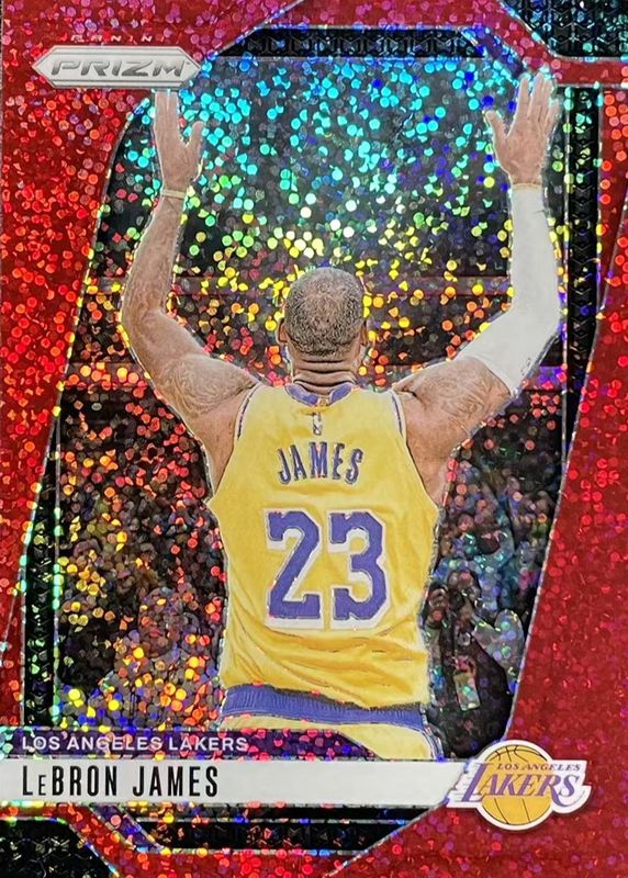 LeBron James 2024 Prizm #130 Red Sparkle /(SSP) RAW