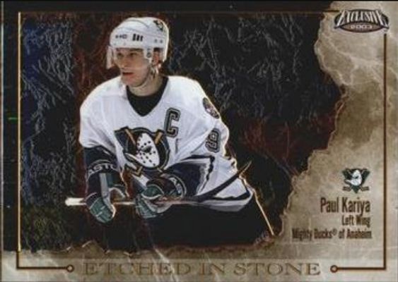 2002 Pacific Exclusive #1 Etched in Stone