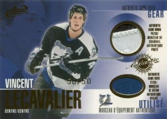 2003 Pacific Atomic McDonald's #21 Authentic Game Used Patch Stick /50