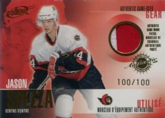 2003 Pacific Atomic McDonald's #19 Authentic Game Worn Patch Gold /100