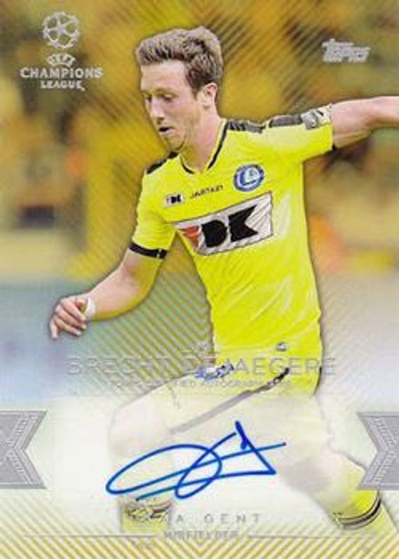2015 Topps UEFA Champions League Showcase #CLA-BD Autographs