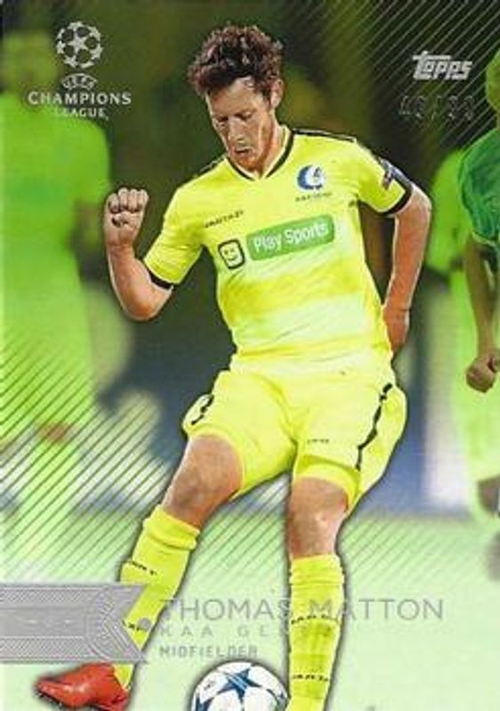 2015 Topps UEFA Champions League Showcase #191 Green /99
