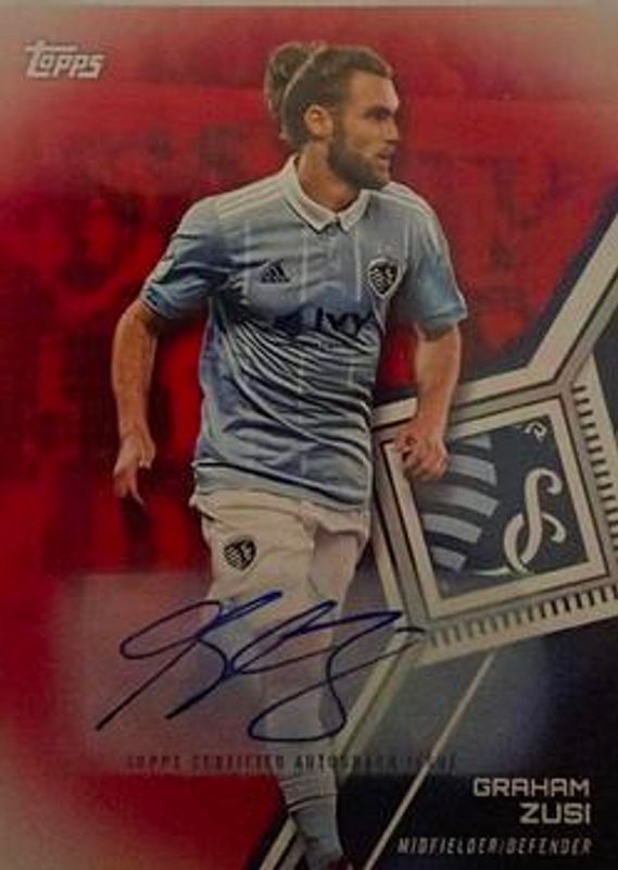 2018 Topps MLS #141 Autographs Red /10