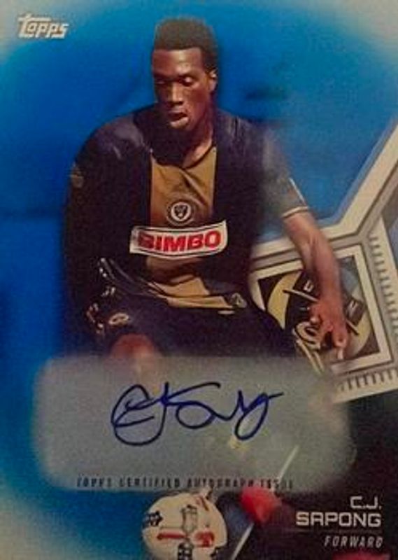 2018 Topps MLS #97 Autographs Blue /50