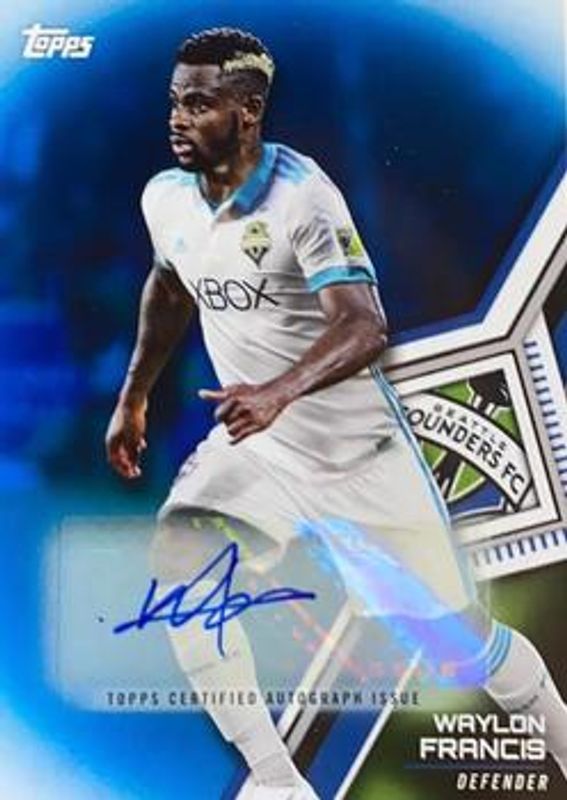 2018 Topps MLS #92 Autographs Blue /50