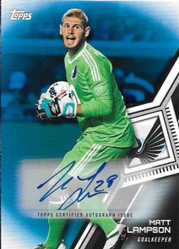 2018 Topps MLS #117 Autographs Blue /50