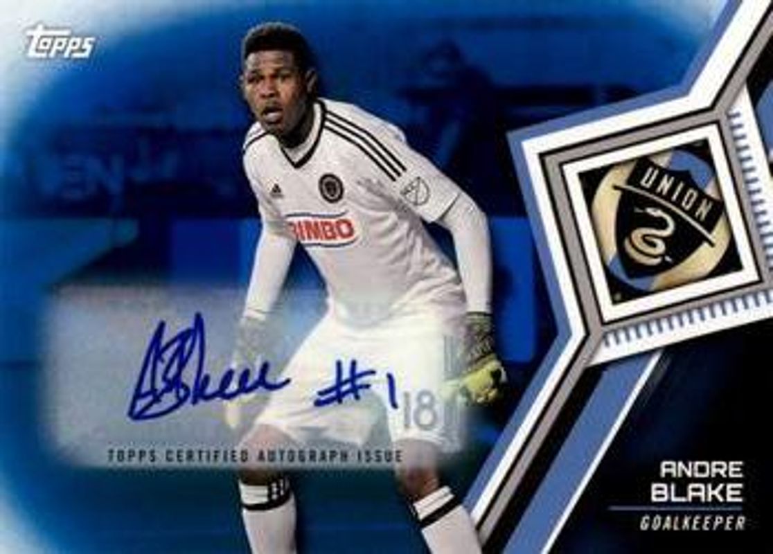 2018 Topps MLS #30 Autographs Blue /50