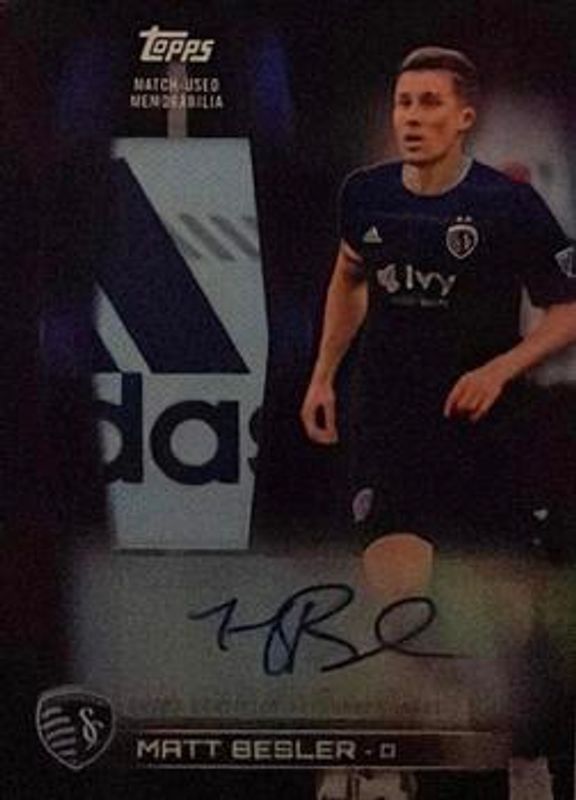 2018 Topps MLS #JR-MB Autographed Jumbo Relics Black /1