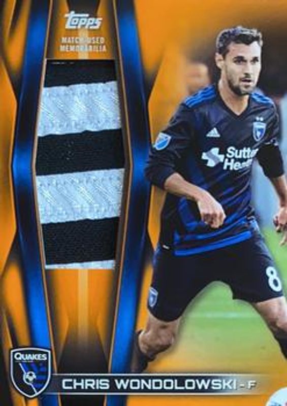 2018 Topps MLS #JR-CW Jumbo Relics Orange /25