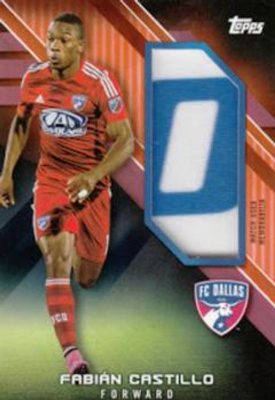 2016 Topps MLS #JR-FC Jumbo Relics Orange /25