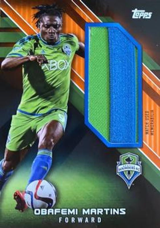 2016 Topps MLS #JR-OM Jumbo Relics Orange /25