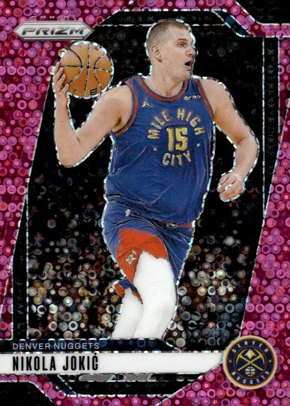 Nikola Jokic 2024 Prizm #129 Fast Break Pink /50 RAW