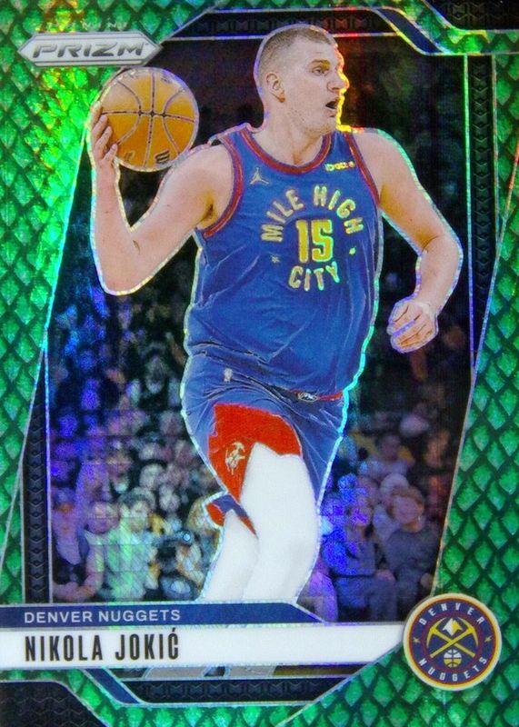Nikola Jokic 2024 Prizm #129 Jade Dragon Scale /48 RAW