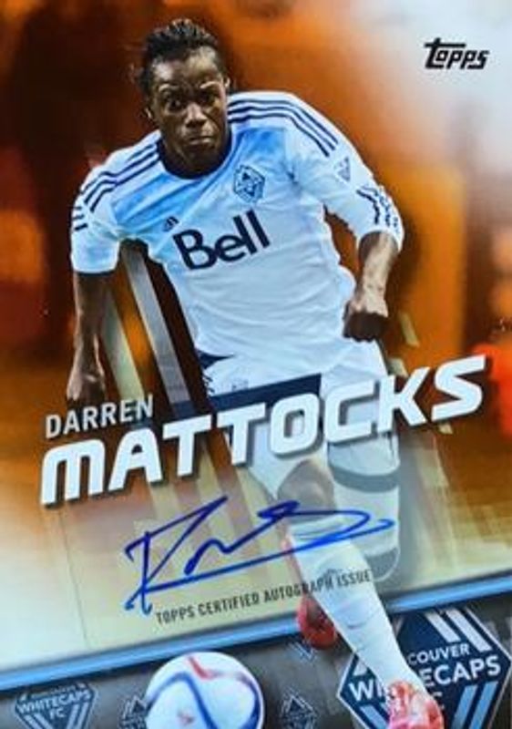 2016 Topps MLS #7 Autographs Orange /25