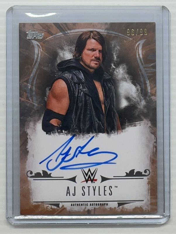 2016 Topps WWE Undisputed #UA-AJS Autographs - Bronze /99