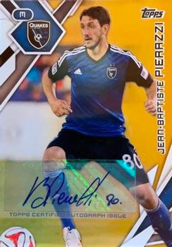 2015 Topps MLS #80 Autographs Gold /25