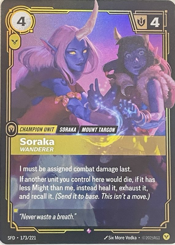 2026 Spiritforged #173/221 Foil