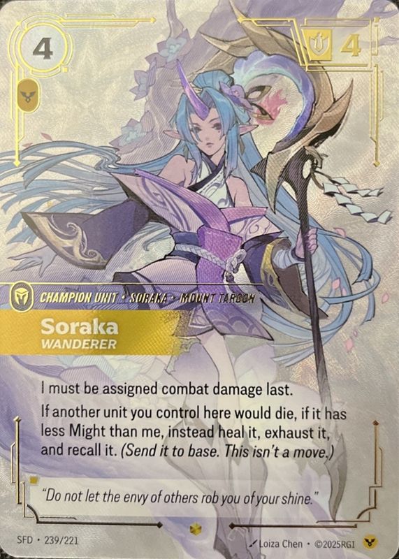 2026 Spiritforged #239/221 Overnumber Showcase