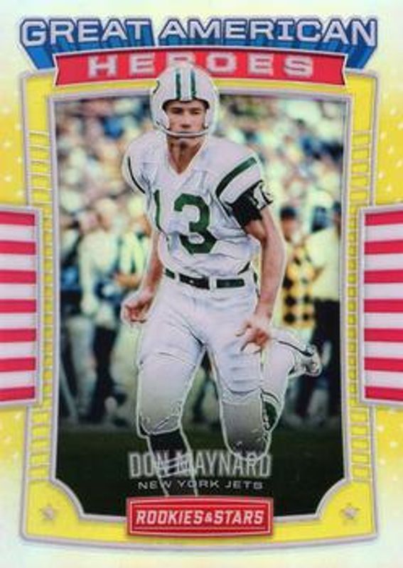 2017 Rookies & Stars #35 Great American Heroes - Gold /10