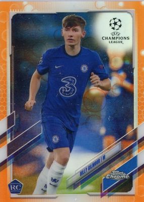 2020 Topps Chrome UEFA Champions League #66 Orange Bubbles Refractor