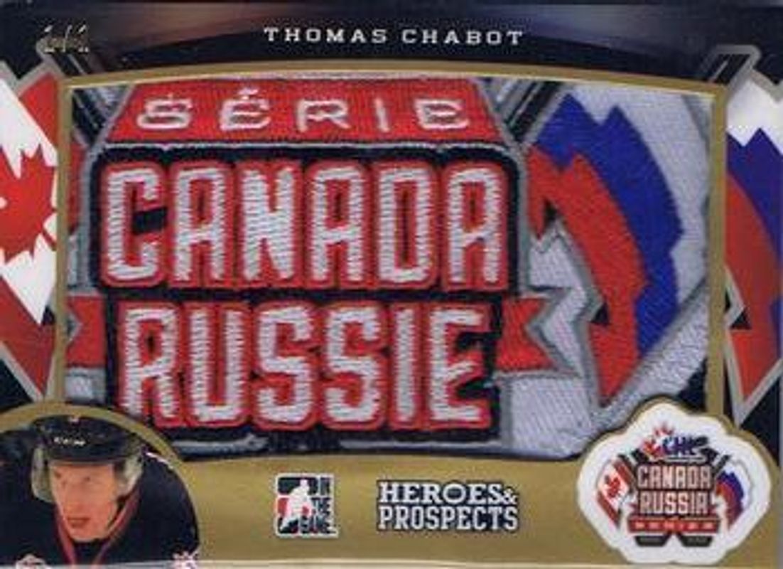 2015 Leaf In The Game Heroes & Prospects #CRP-24 Canada Russia Jersey Patch Gold /1
