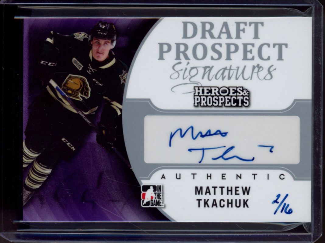 2015 Leaf In The Game Heroes & Prospects #DP-MT1 Draft Prospect Signatures Silver /16