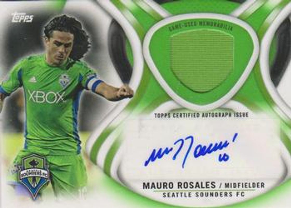 2013 Topps MLS #AR-MR Relic Autographs Green /75