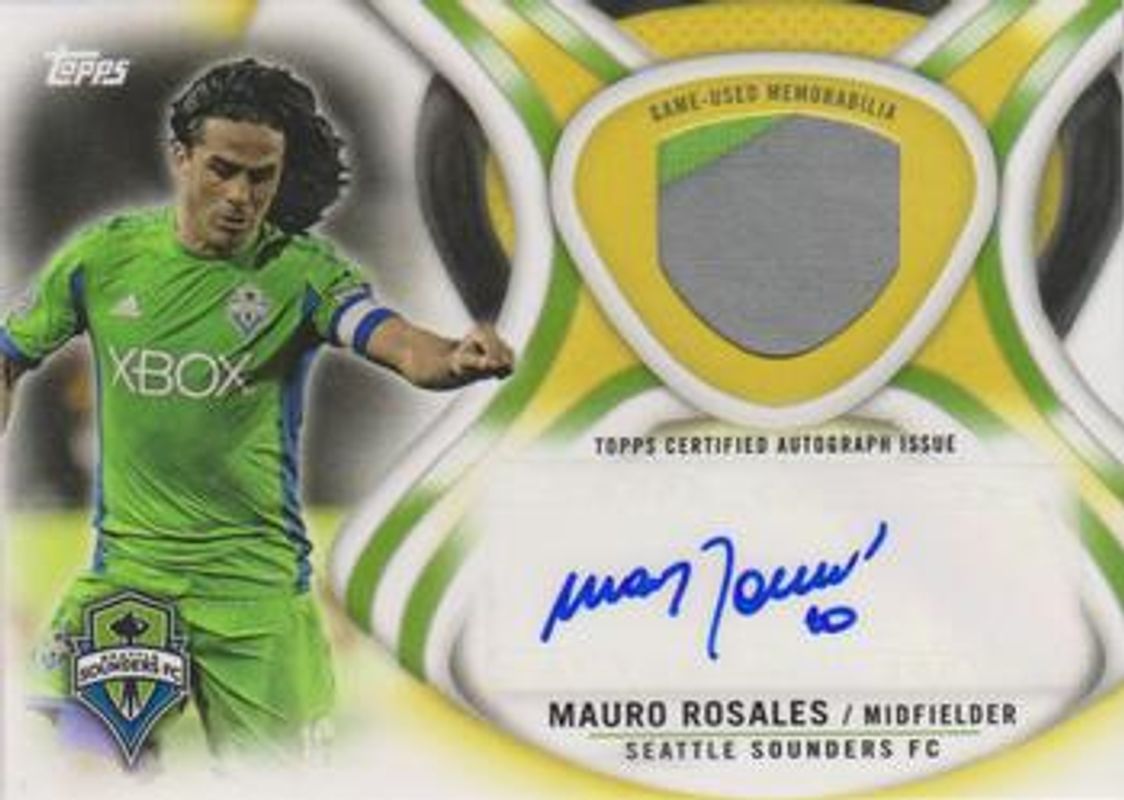 2013 Topps MLS #AR-MR Relic Autographs Gold /50