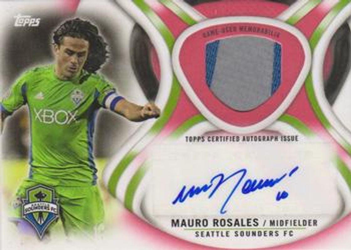 2013 Topps MLS #AR-MR Relic Autographs Red Prime /5