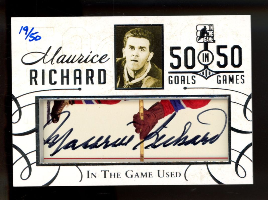 2015 Leaf In The Game Used #MR-1 50 in 50 Cut Signatures /1