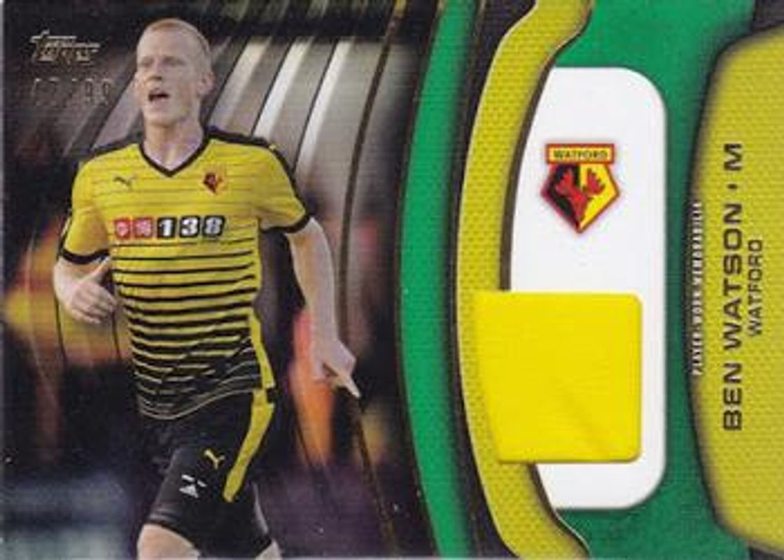 2015 Topps Premier Gold #FF-BW Football Fibers Relics Green /99