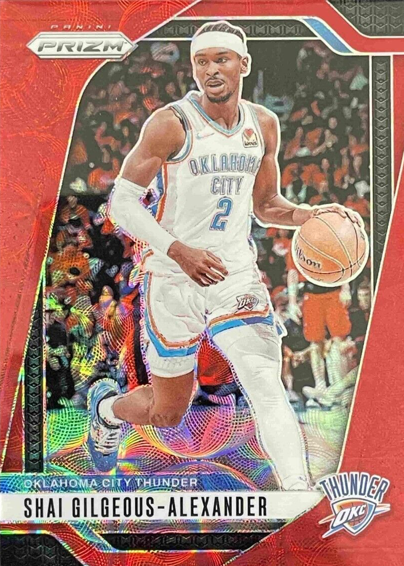 Shai Gilgeous-Alexander 2024 Prizm #113 Choice Red /88 Price Guide