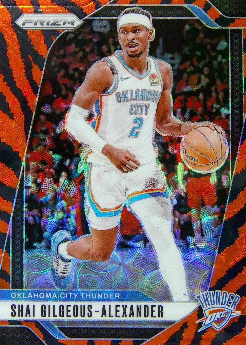 Shai Gilgeous-Alexander 2024 Prizm #113 Choice Tiger Stripe