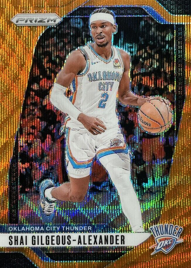 Shai Gilgeous-Alexander 2024 Prizm #113 Orange Wave /60 Price