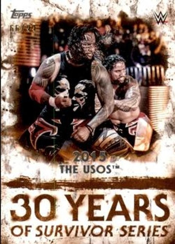 2018 Topps WWE Undisputed #SS-23 30 Years of Survivor Series - Orange /99