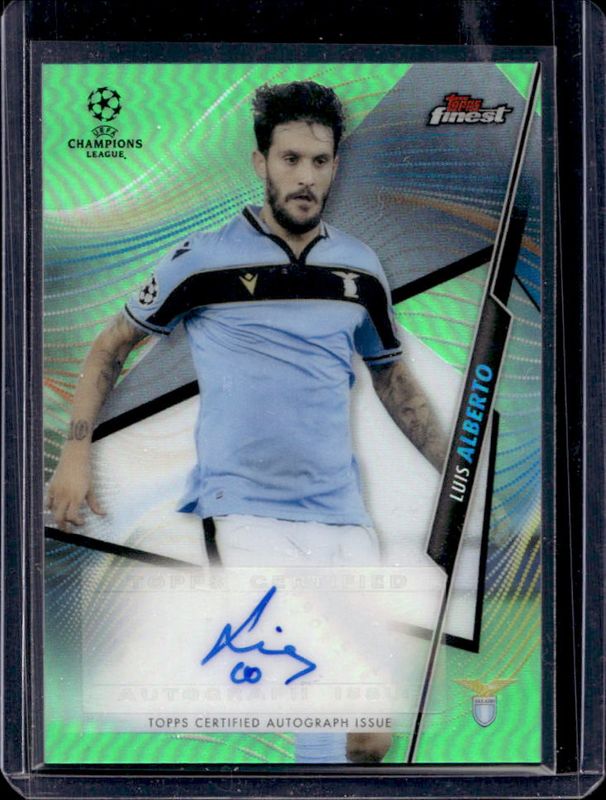 2020 Topps Finest UEFA Champions League #FA-LAL Autographs - Neon Green Refractor /99
