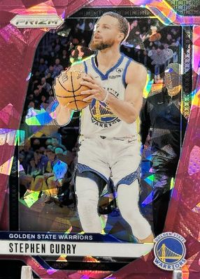 Stephen Curry 2021 Prizm #154 Blue NBA 75th Anniversary