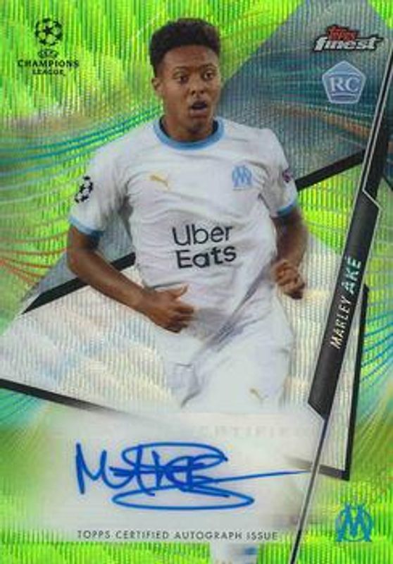 2020 Topps Finest UEFA Champions League #FA-MA Autographs Neon Green Wave - Refractor /99