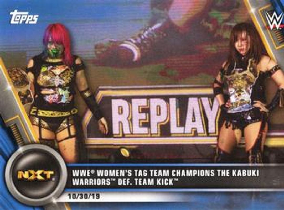 2020 Topps WWE Women's Division #100 Blue /25