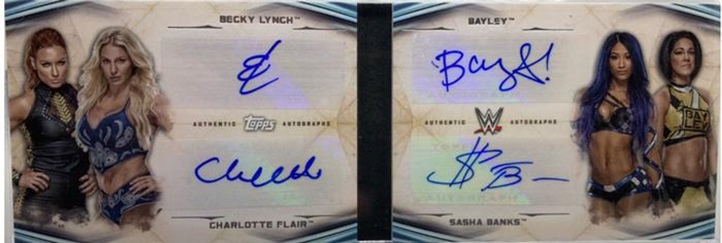 2020 Topps WWE Undisputed #Q-HW Quad Autographs Book Cards /5