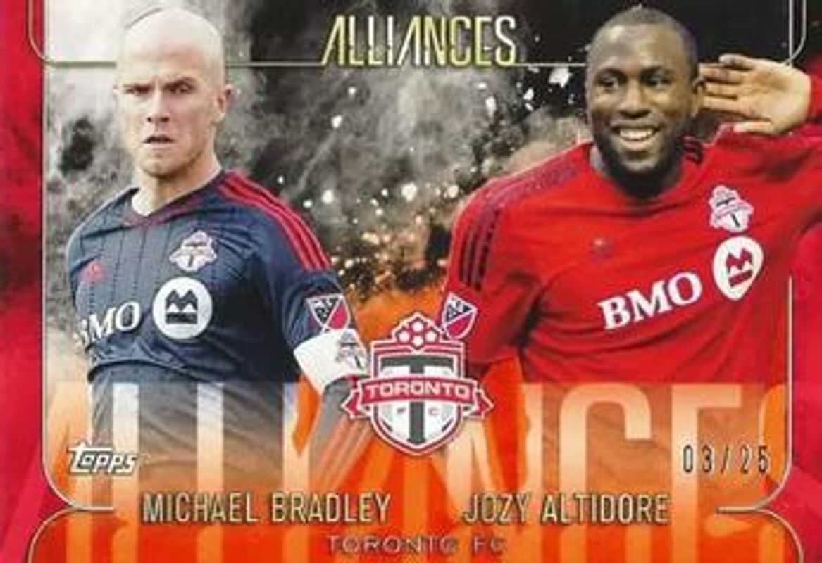2015 Topps Apex MLS #A-2 Alliances Orange /25