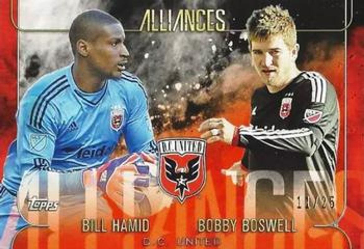 2015 Topps Apex MLS #A-10 Alliances Orange /25