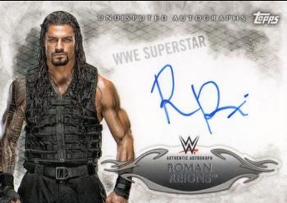 2015 Topps WWE Undisputed #UA-RRE Autographs