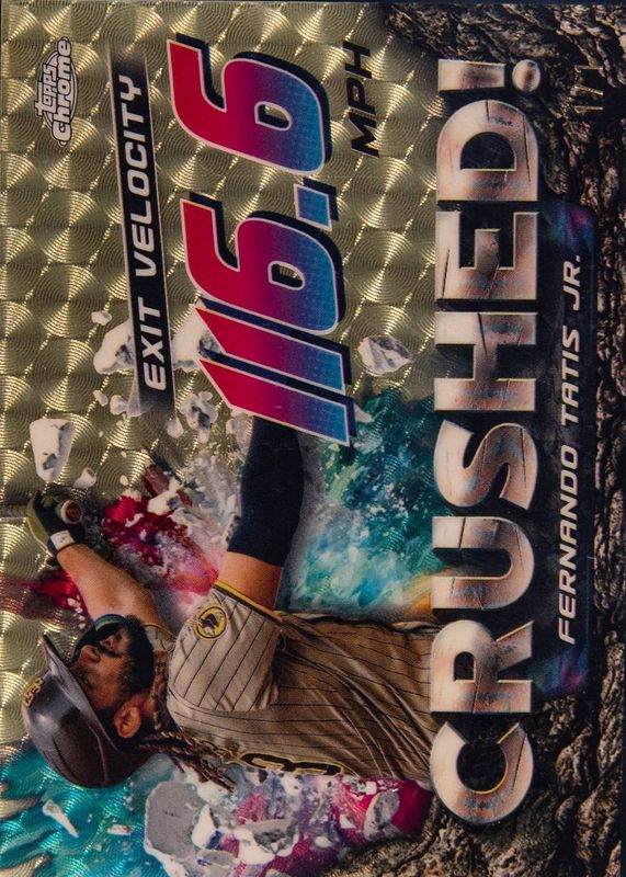 Fernando Tatis Jr. 2024 Topps Chrome Update #CR-11 Crushed - Superfractor /1 RAW