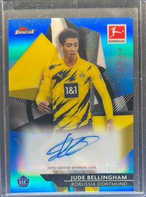 2020 Topps Finest Bundesliga #32 Autographs - Blue /65