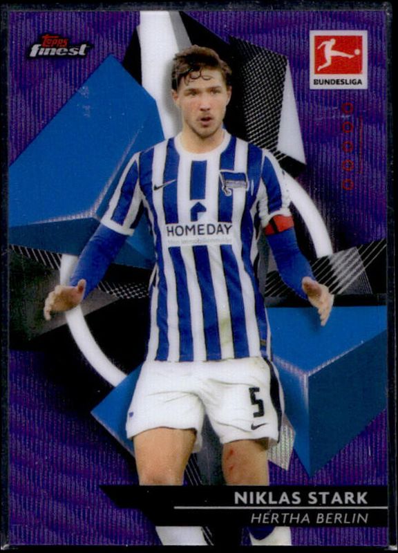 2020 Topps Finest Bundesliga #8 Purple Wave /250