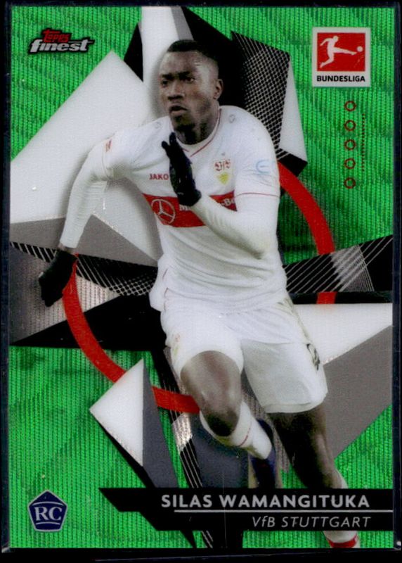 2020 Topps Finest Bundesliga #93 Green Wave /99