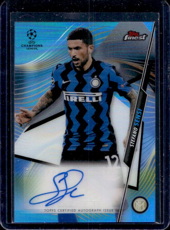 2020 Topps Finest UEFA Champions League #FA-SNS Autographs - Blue Refractor /150