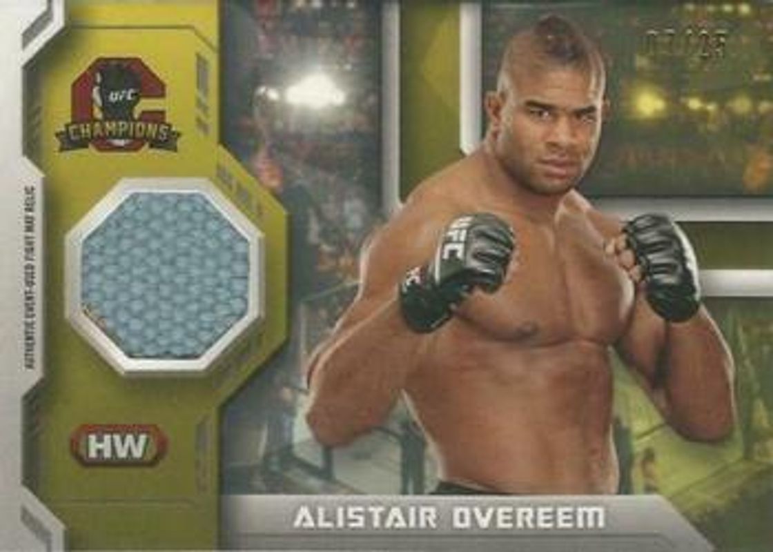 2014 Topps UFC Champions #FMR-AO Fighter Mat Relics Gold /25