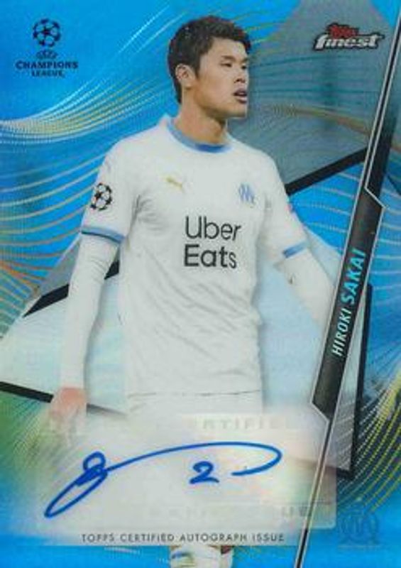 2020 Topps Finest UEFA Champions League #FA-HS Autographs - Blue Refractor /150